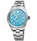 Oris Divers Sixty-Five Watch with Cotton Candy Blue Dial, 38mm