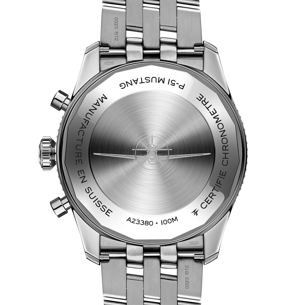 Breitling Classic AVI Chronograph 42 P-51 Mustang Watch with Stainless Steel Bracelet