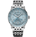 Breitling Navitimer Automatic GMT 41 Watch with Ice Blue Dial