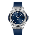 Hublot Classic Fusion Titanium Blue Diamonds, 29mm with Blue Dial