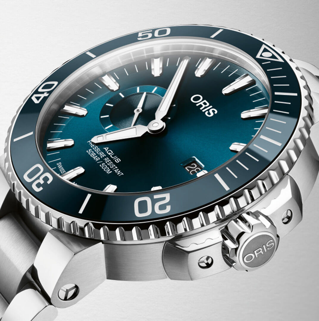 Oris Aquis Small Second, Date Watch with Blue Dial, 45.5mm