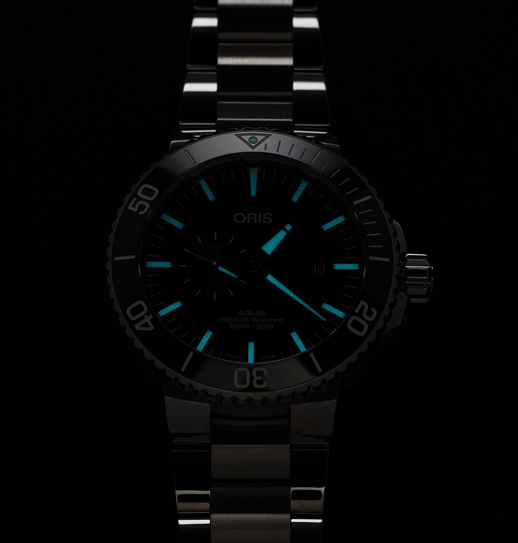 Oris Aquis Small Second, Date Watch with Blue Dial, 45.5mm