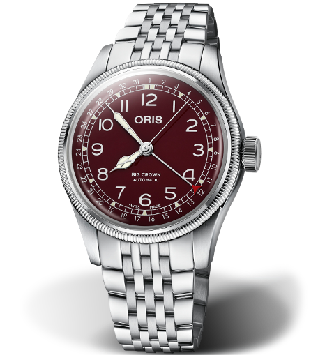 Oris Big Crown Pointer Date Watch with Red Dial, 40mm