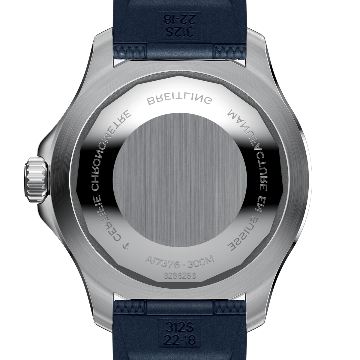 Breitling Superocean Blue on Rubber Watch, 44mm