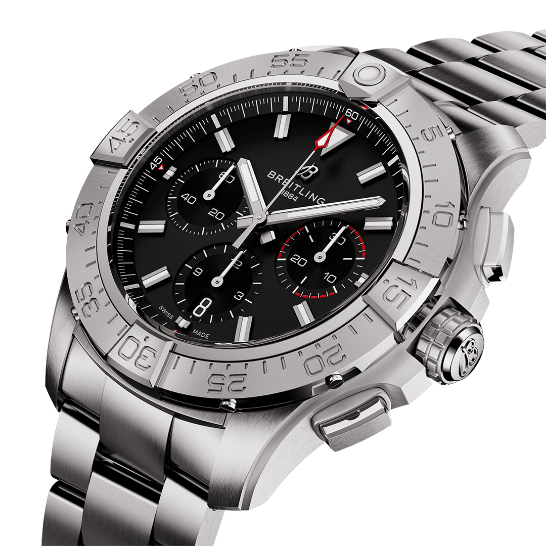 Breitling Avenger B01 Chronograph 44 Watch with Stainless Steel Bracelet