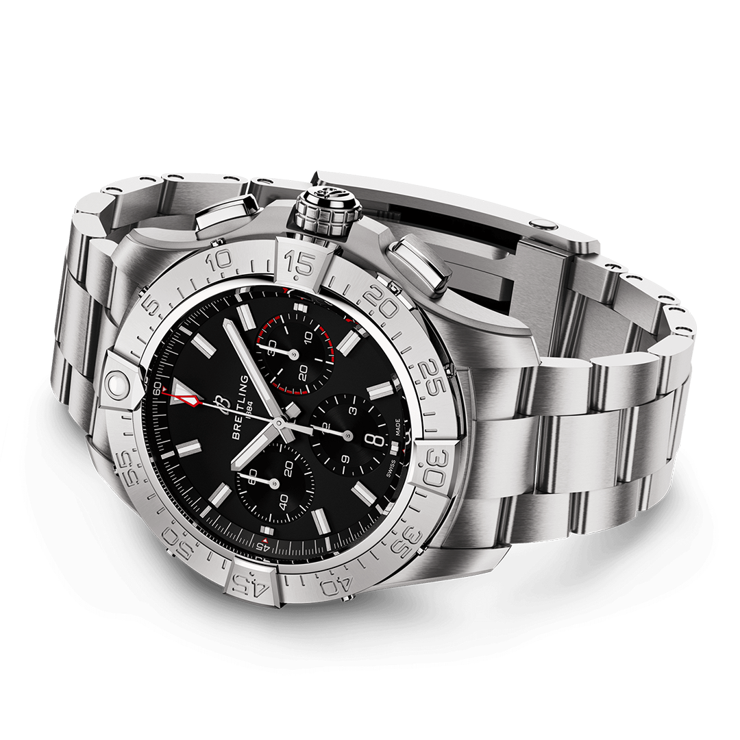 Breitling Avenger B01 Chronograph 44 Watch with Stainless Steel Bracelet