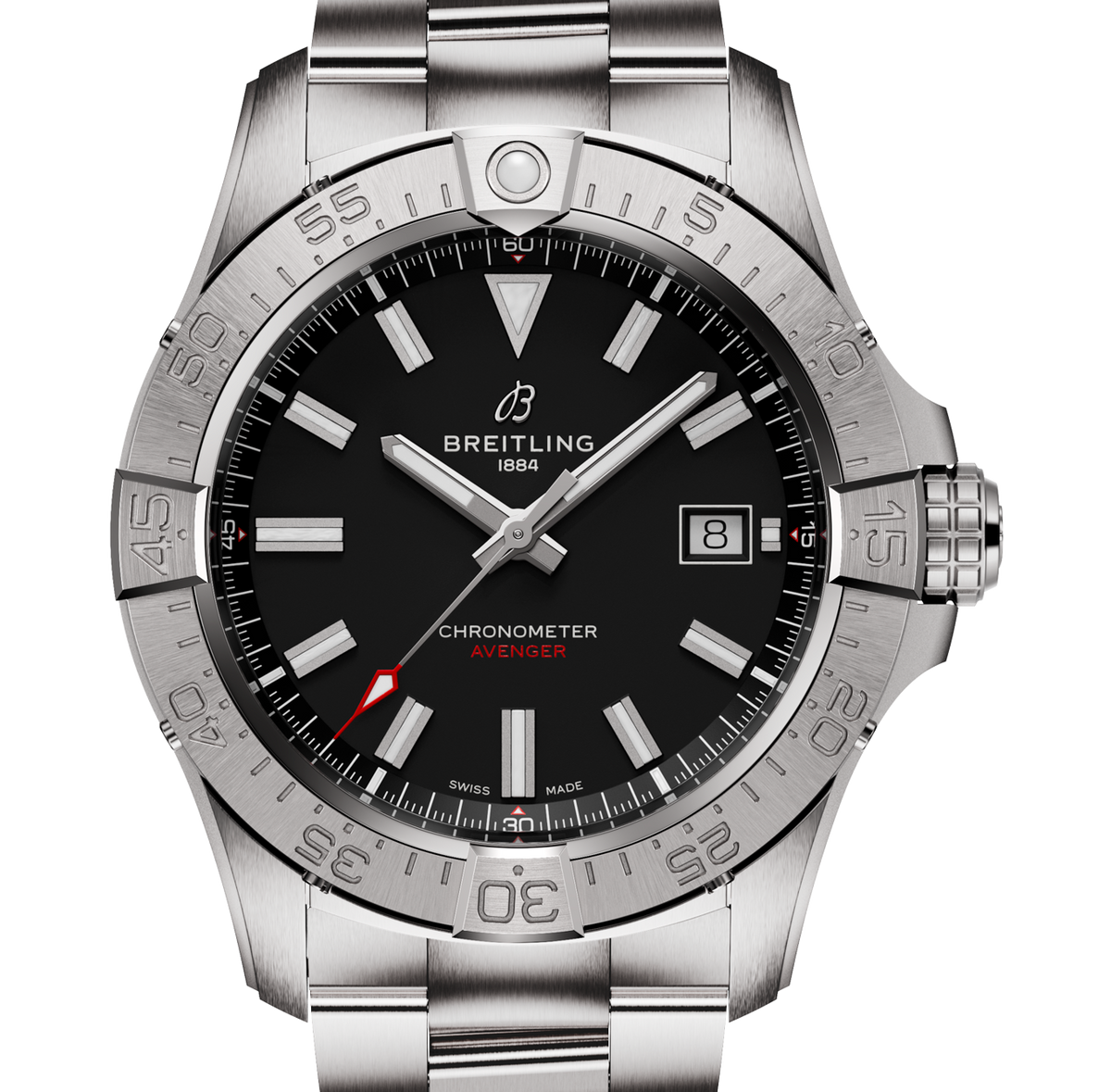 Breitling Avenger Automatic 42mm Watch with Black Dial