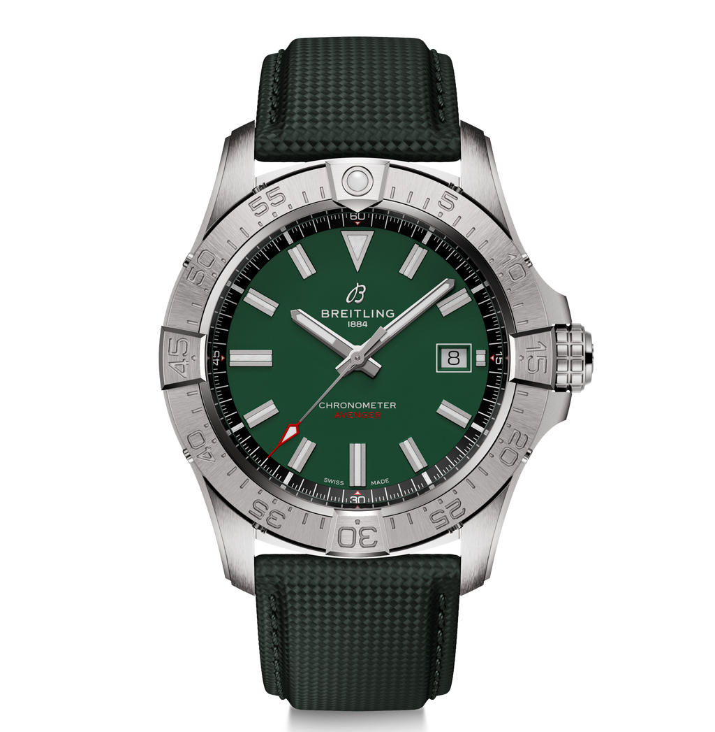 Breitling Avenger Automatic 42mm Watch with Green Strap
