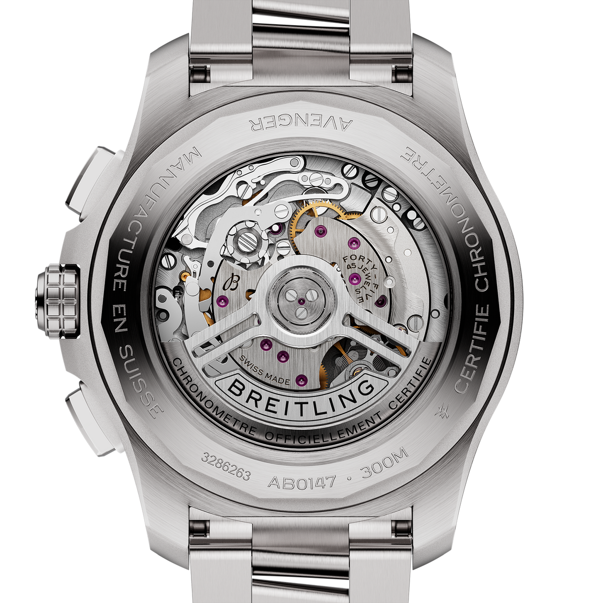 Breitling Avenger B01 Chronograph 44mm Watch with Beige Dial