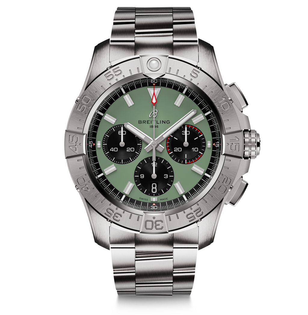 Breitling Avenger B01 Chronograph 44mm Watch with Green Dial