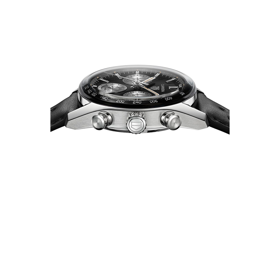 TAG Heuer Carrera Chronograph Watch with Black Dial