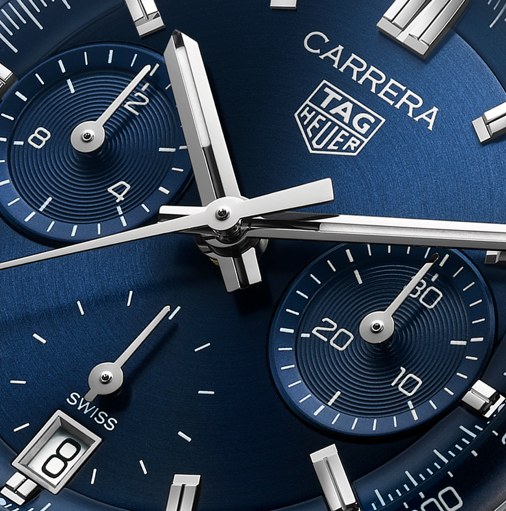 TAG Heuer Carrera Chronograph Watch with Blue Dial
