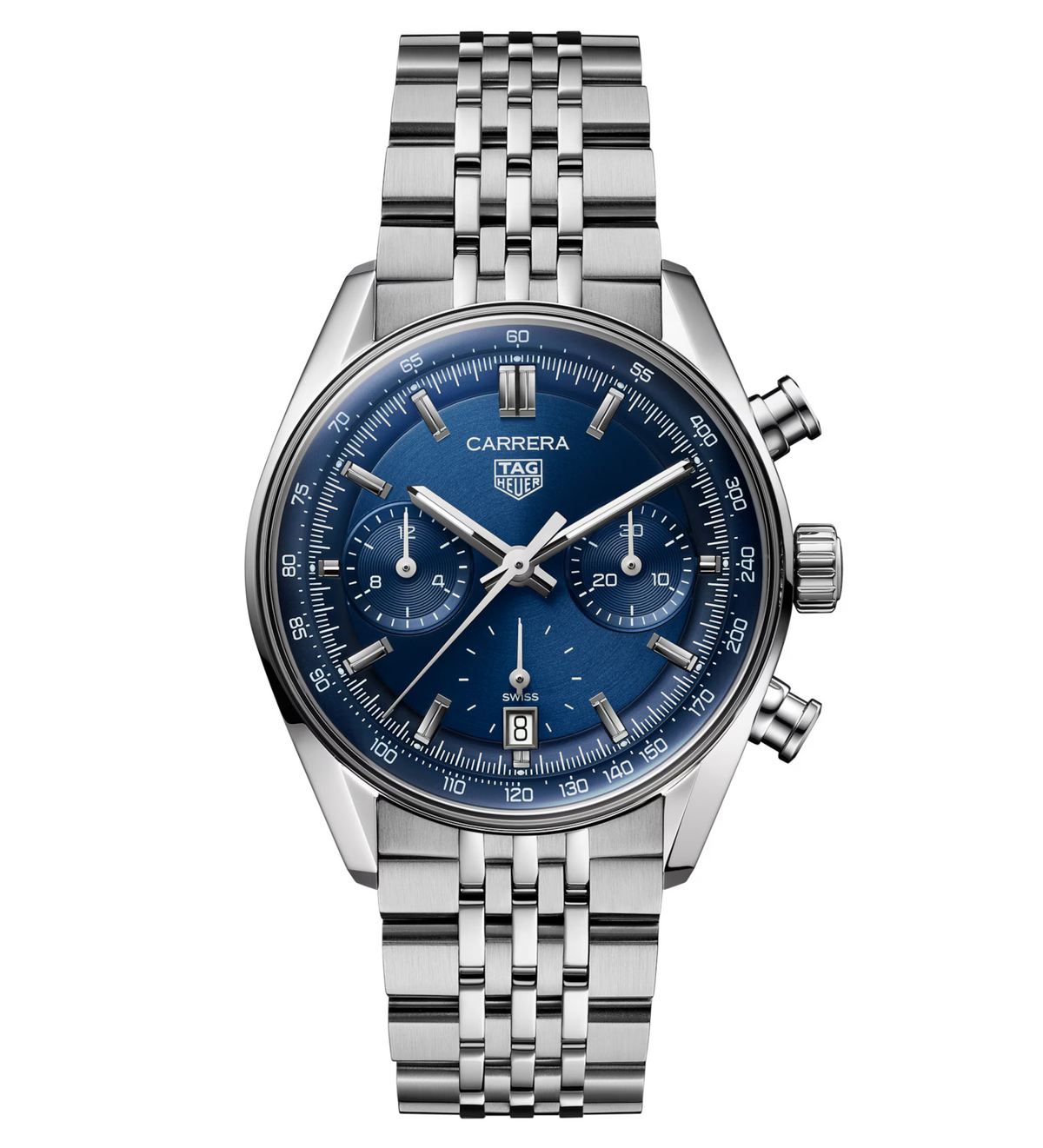 TAG Heuer Carrera Chronograph Watch with Blue Dial
