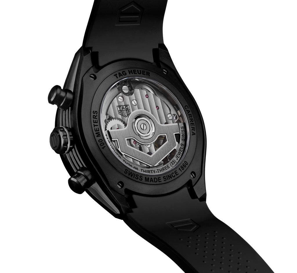 TAG Heuer Carrera Chronograph Extreme Sport Watch with Black Rubber Strap