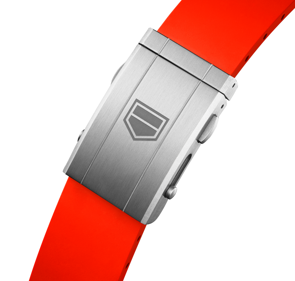 TAG Heuer Carrera Chronograph Extreme Sport Watch with Orange Rubber Strap