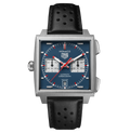 TAG Heuer Monaco Chronograph Watch with Blue Opalin Dial