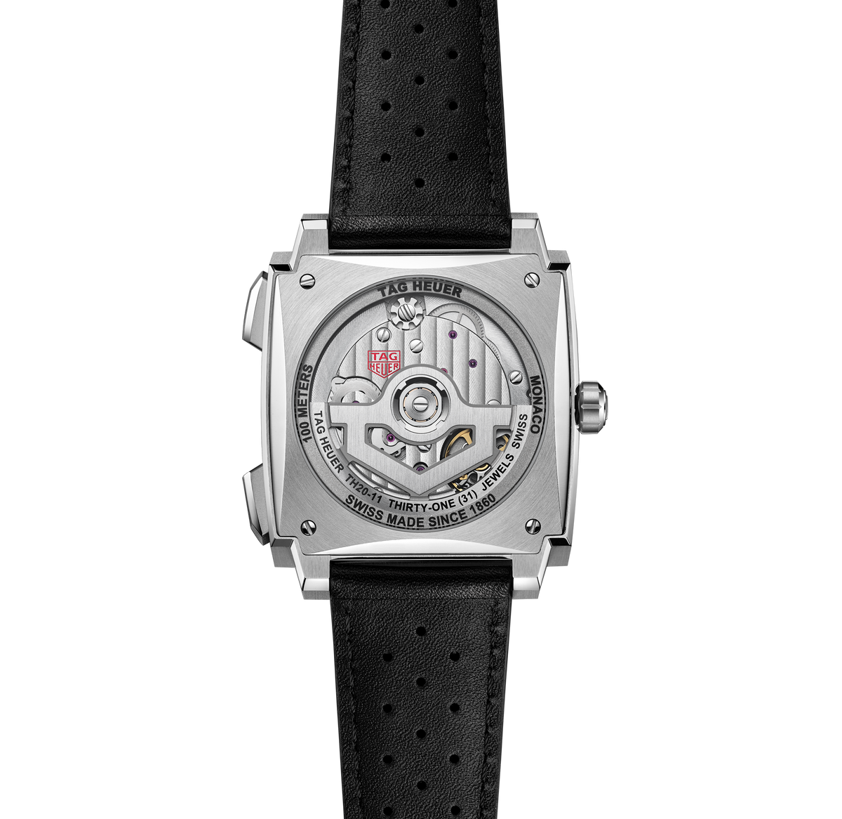 TAG Heuer Monaco Chronograph Watch with Blue Opalin Dial