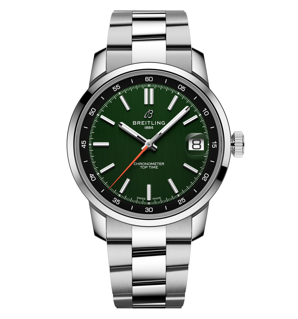 Breitling Top Time B31 38mm Watch with Dark Green Dial