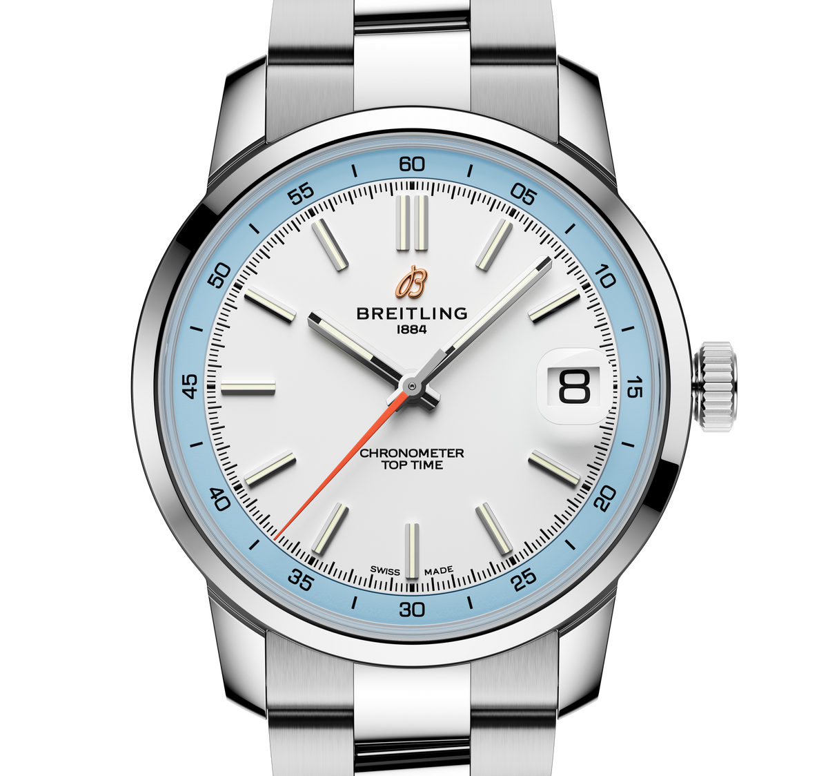 Breitling Top Time B31 38mm Watch with Stainless Steel Bracelet