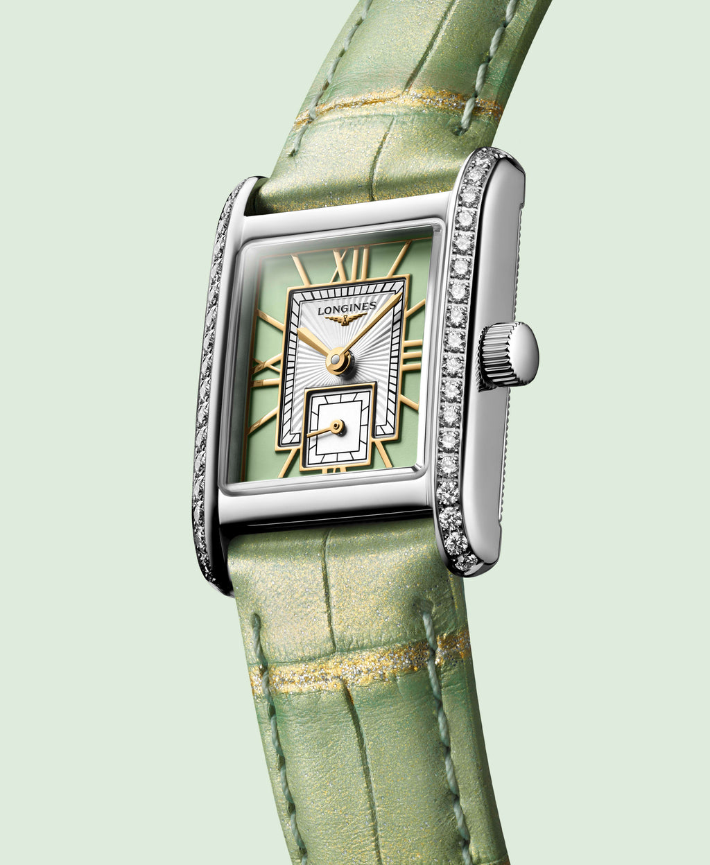 Longines Mini DolceVita 29mm Watch with Green Dial