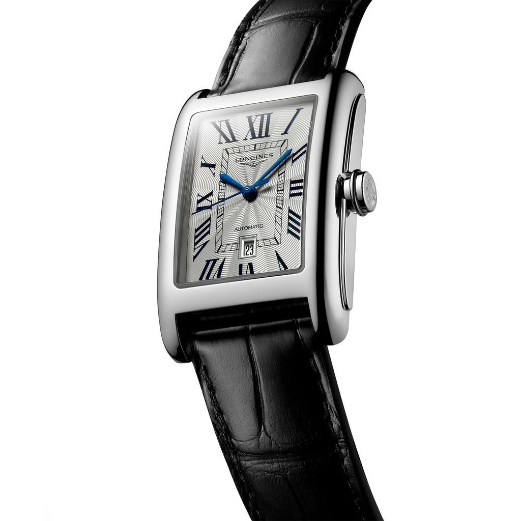 Longines DolceVita Collection 27mm Gent's Watch on Black Leather Strap
