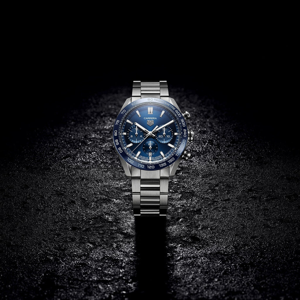 TAG Heuer Carrera Men's Automatic Sports Chronograph 44mm Blue Dial Watch