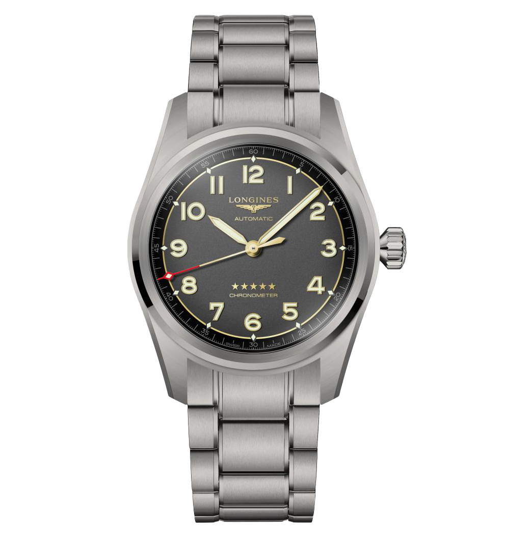 Longines Spirit 42mm Watch with Titanium Bracelet