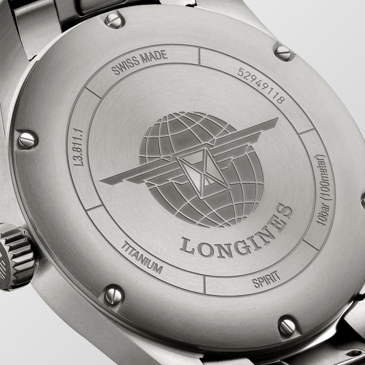 Longines Spirit 42mm Watch with Titanium Bracelet