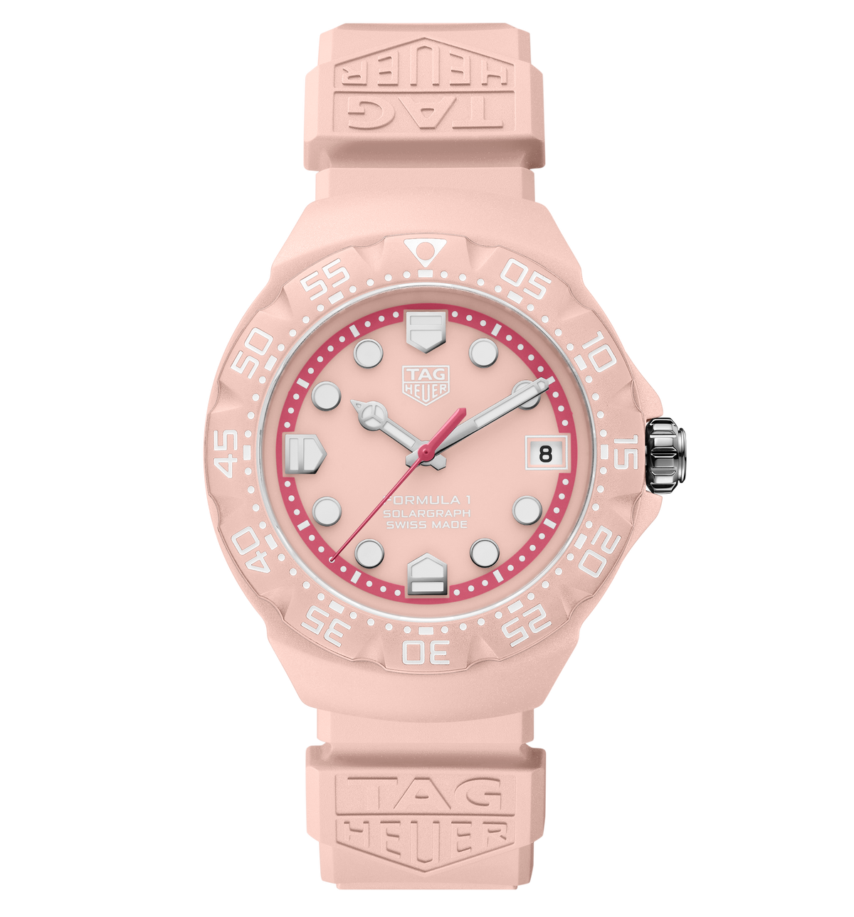TAG Heuer Formula 1 Solargraph Watch with Light Pink Dial, Limited Edition