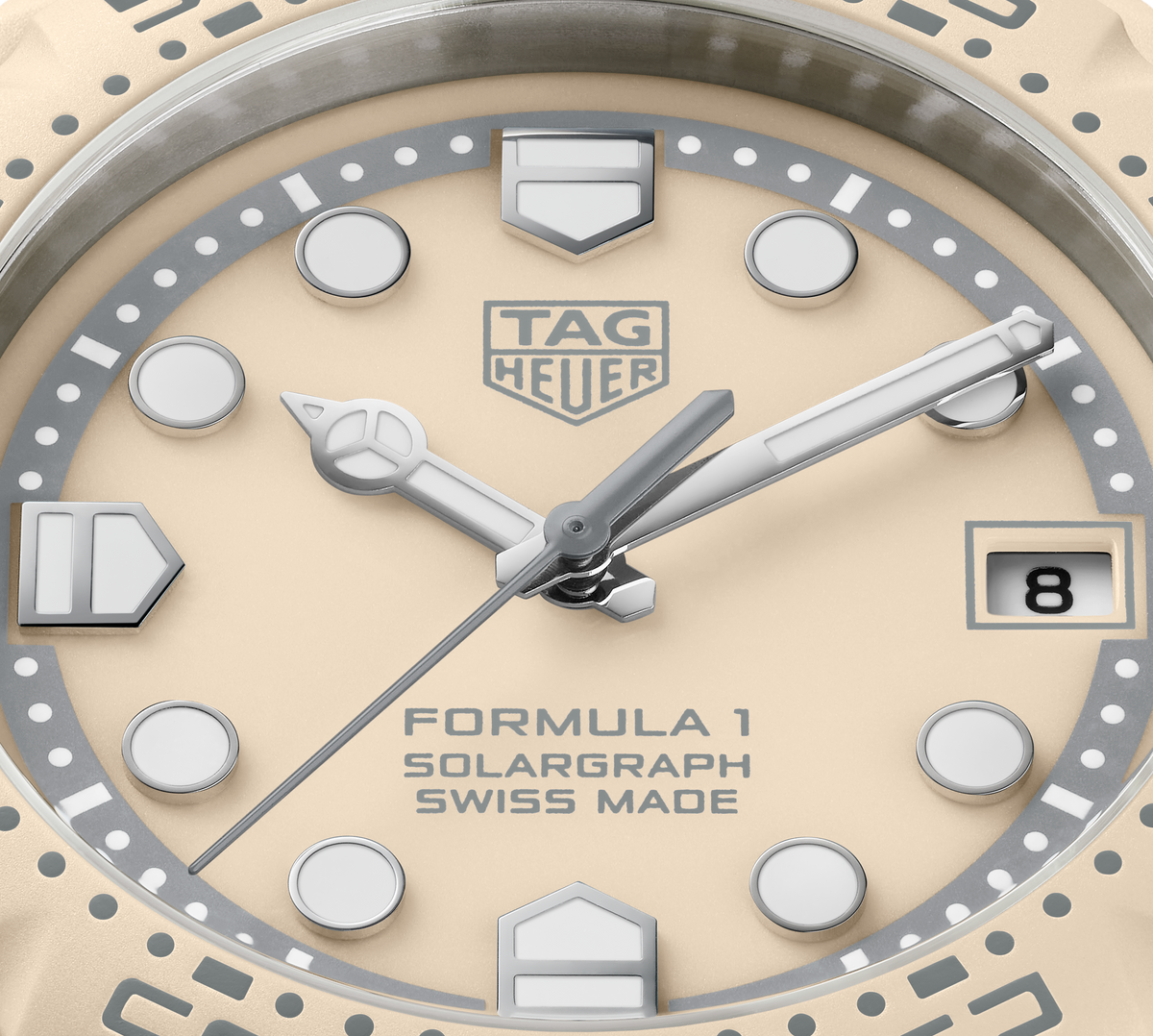TAG Heuer Formula 1 Solargraph Watch with Beige Dial, Limited Edition