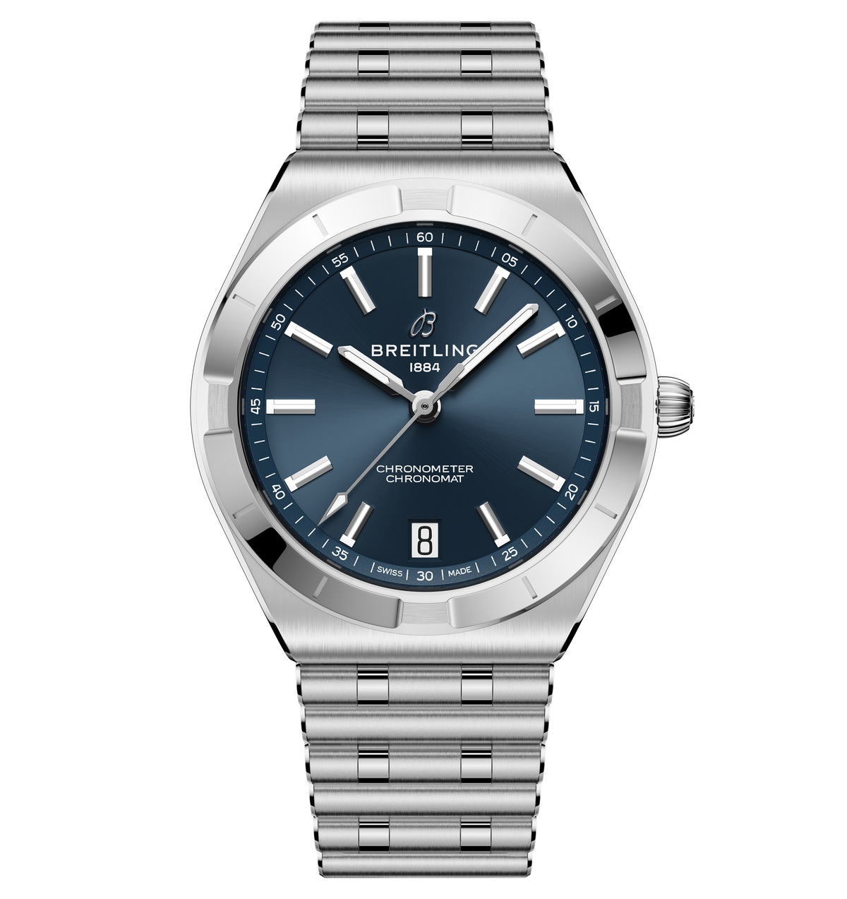 Breitling Chronomat Automatic 36 Watch with Blue Dial