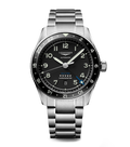Longines Spirit Zulu Time 42mm Watch with Black Dial
