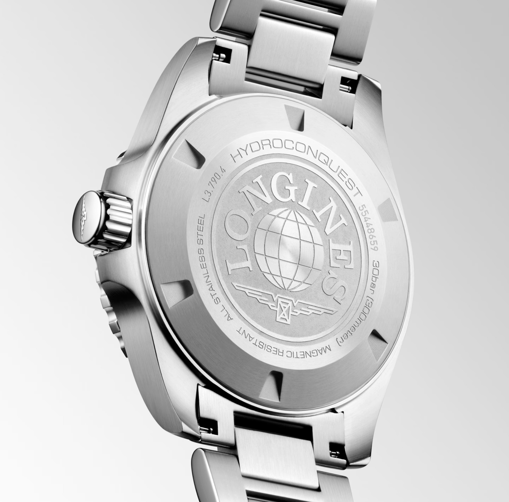 Longines Hydroconquest GMT 41mm Watch with Sunray Brown Dial