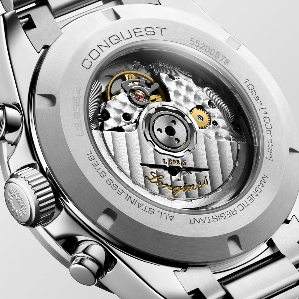 Longines Conquest 42mm Watch with Panda Dial