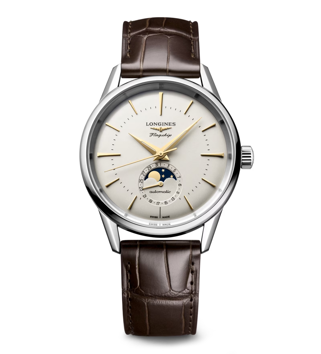 Longines Flagship Heritage 38.50mm Watch with Silver Dial