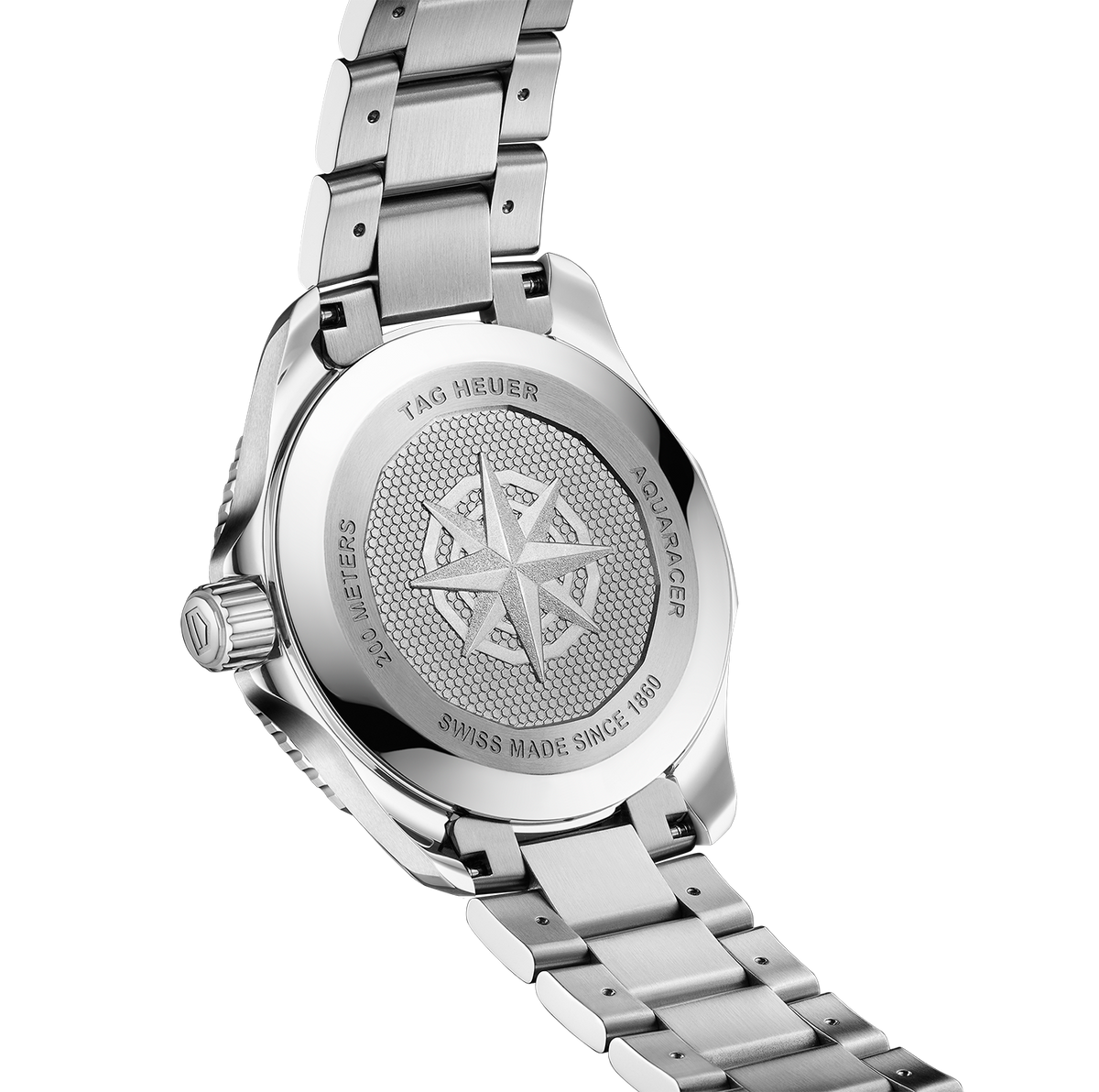 TAG Heuer Aquaracer Professional 200 Solargraph Watch with Black Sunray Brushed Dial