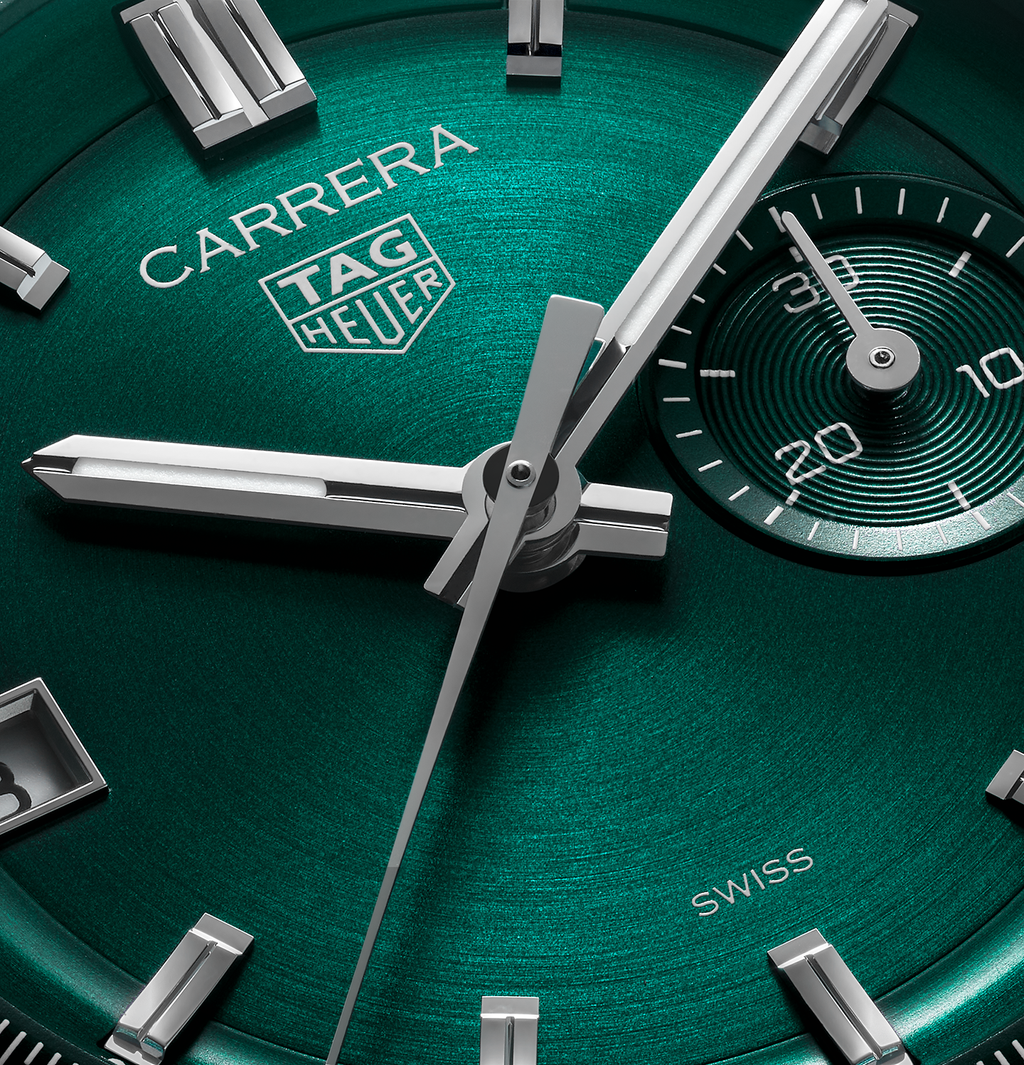 TAG Heuer Carrera Chronograph Watch with Teal Dial