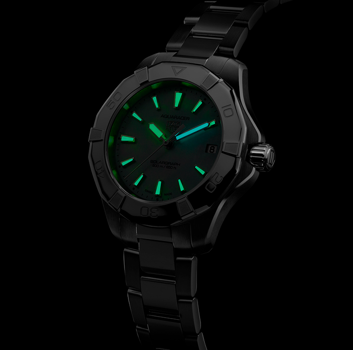 TAG Heuer Aquaracer Professional 200 Solargraph Watch with Mother of Pearl Dial