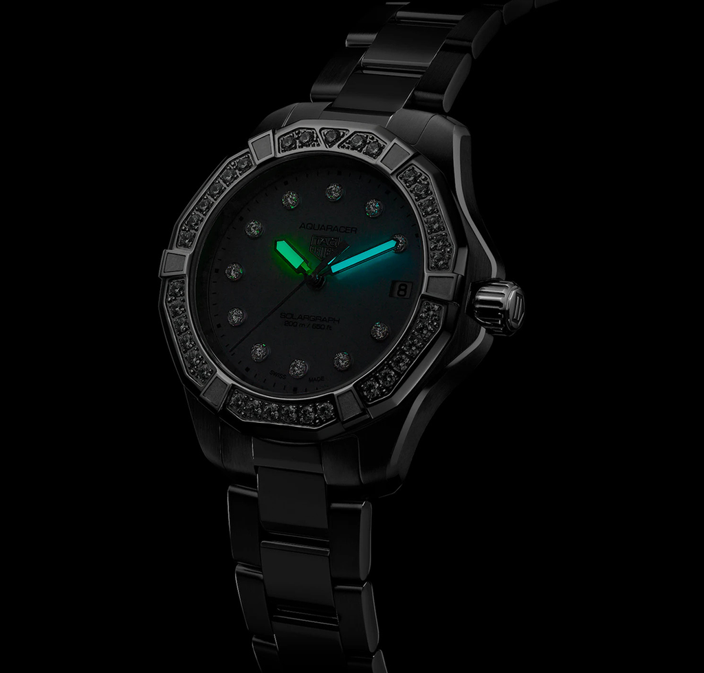 TAG Heuer Aquaracer Professional 200 Solargraph Watch with Stainless Steel Bracelet