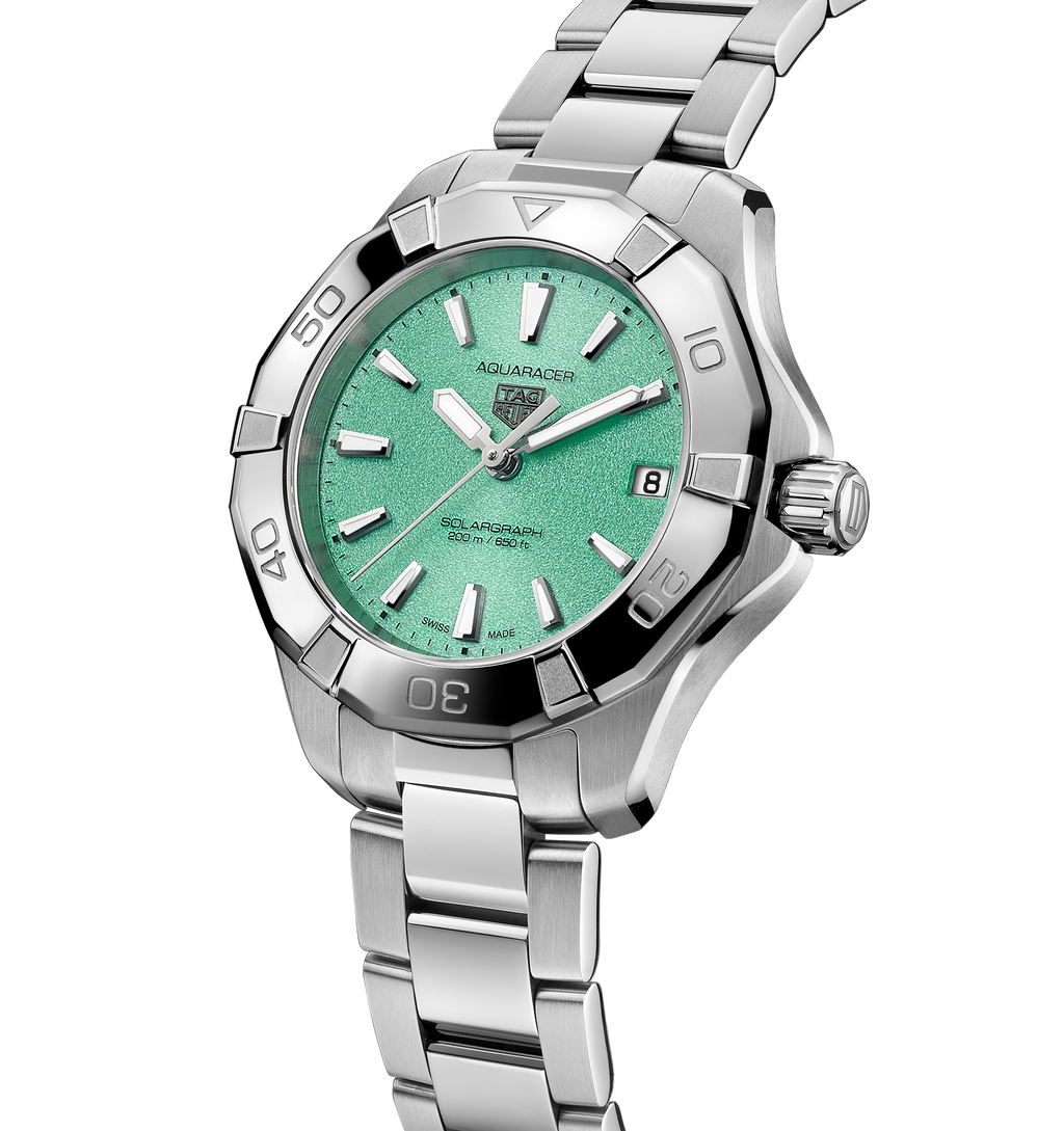 TAG Heuer Aquaracer Professional 200 Solargraph Watch with Green Dial