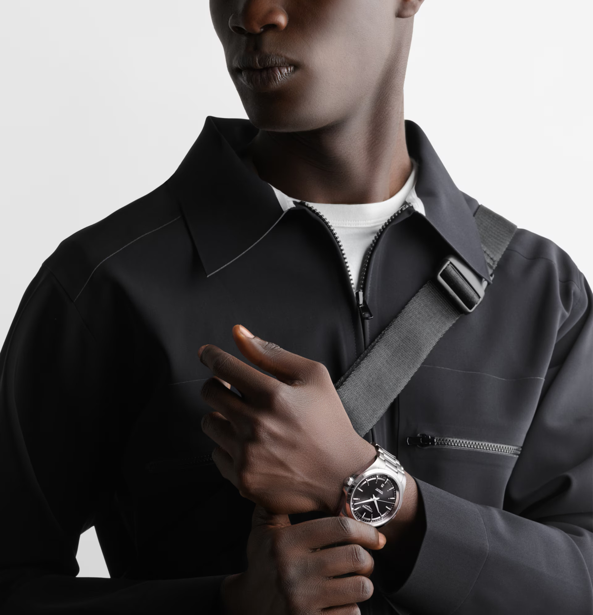 Longines Conquest 41mm Watch with Black Dial