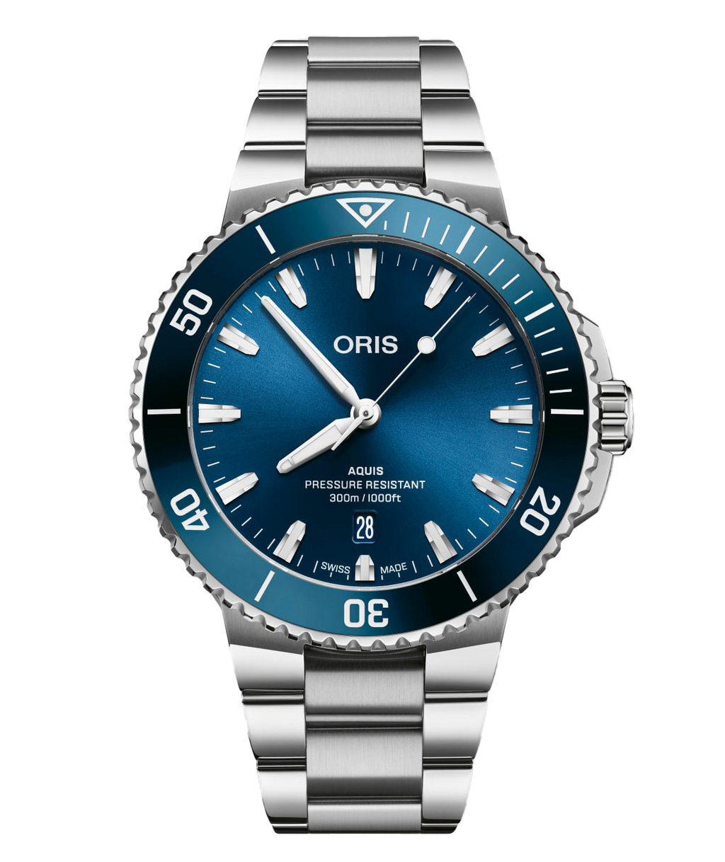 Oris Aquis Date Watch with Stainless Steel Bracelet, 43.50mm