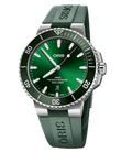 Oris Aquis Date Watch with Green Rubber Strap, 43.50mm