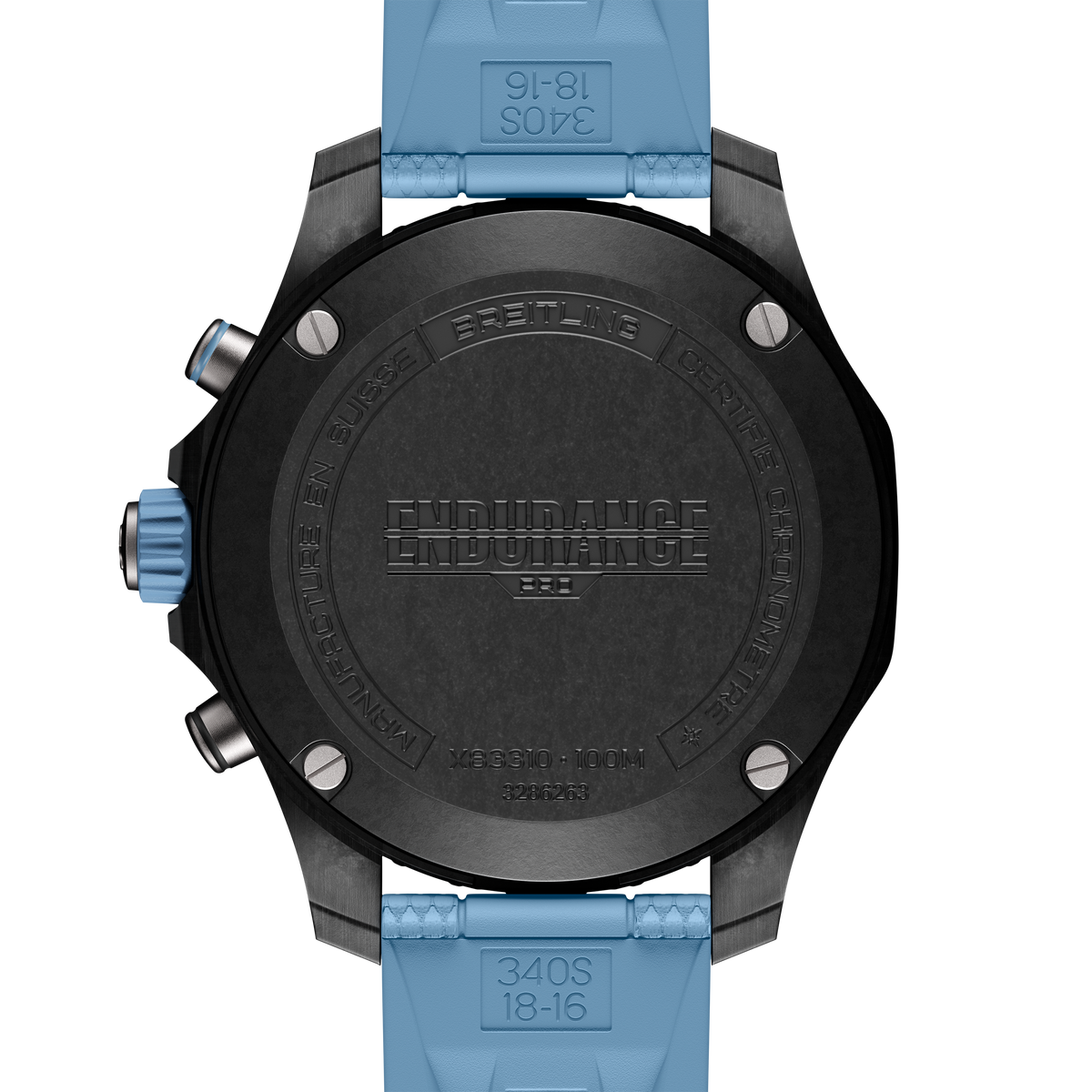 Breitling Endurance Pro 38 Watch with Baby Blue Strap