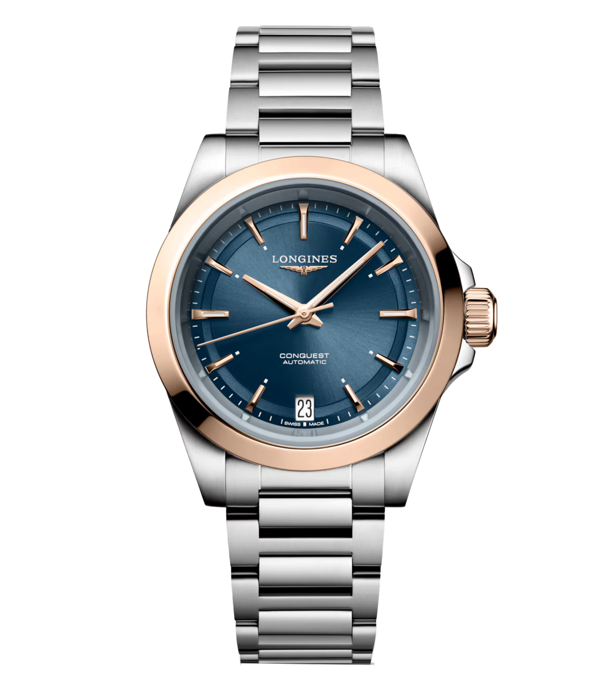 Longines Conquest 34mm Watch with Midnight Blue Dial