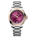 Longines Conquest 34mm Watch with Purple Dial