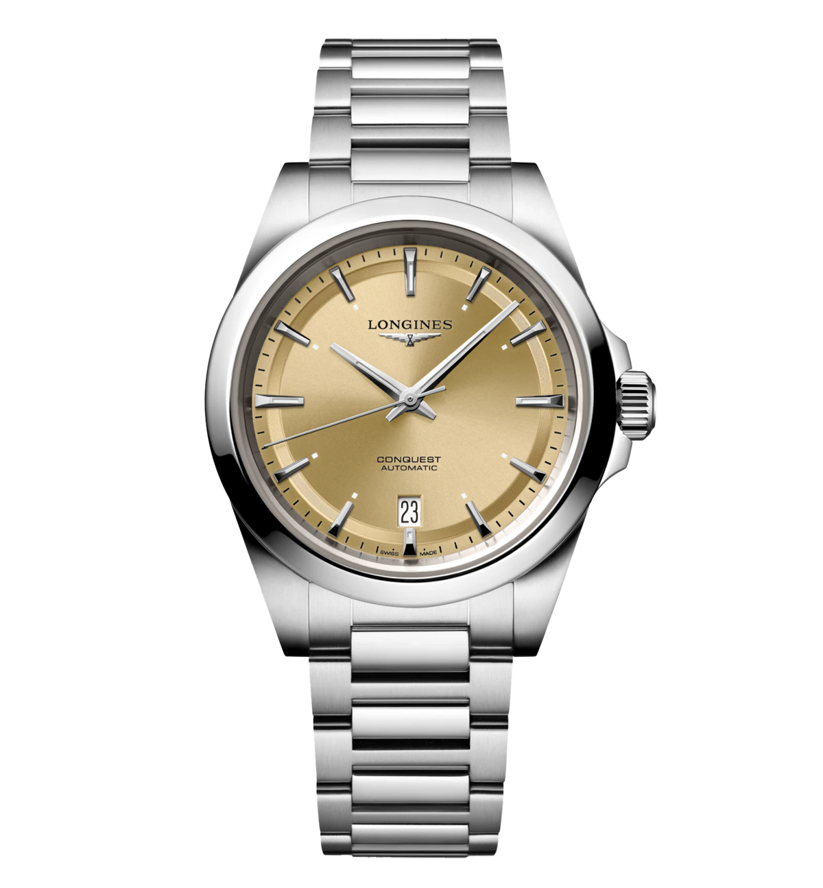 Longines Conquest 38mm Watch with Champagne Dial