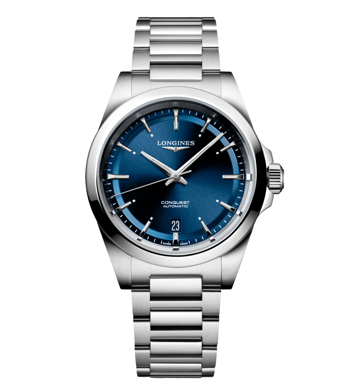 Longines Conquest 38mm Watch with Stainless Steel Bracelet