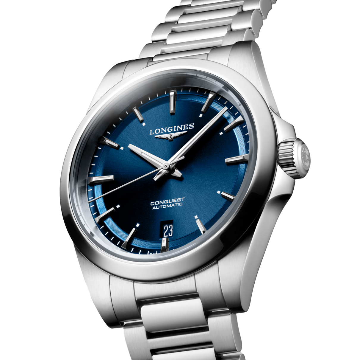 Longines Conquest 38mm Watch with Stainless Steel Bracelet