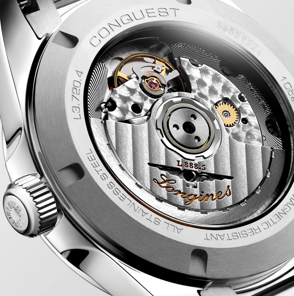 Longines Conquest 38mm Watch with Black Dial